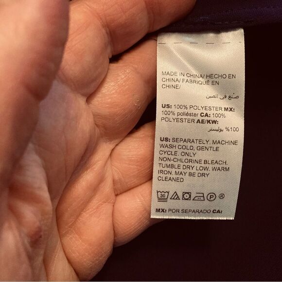 Chicos Purple/Dark Blue Tunic - Picture 7 of 10